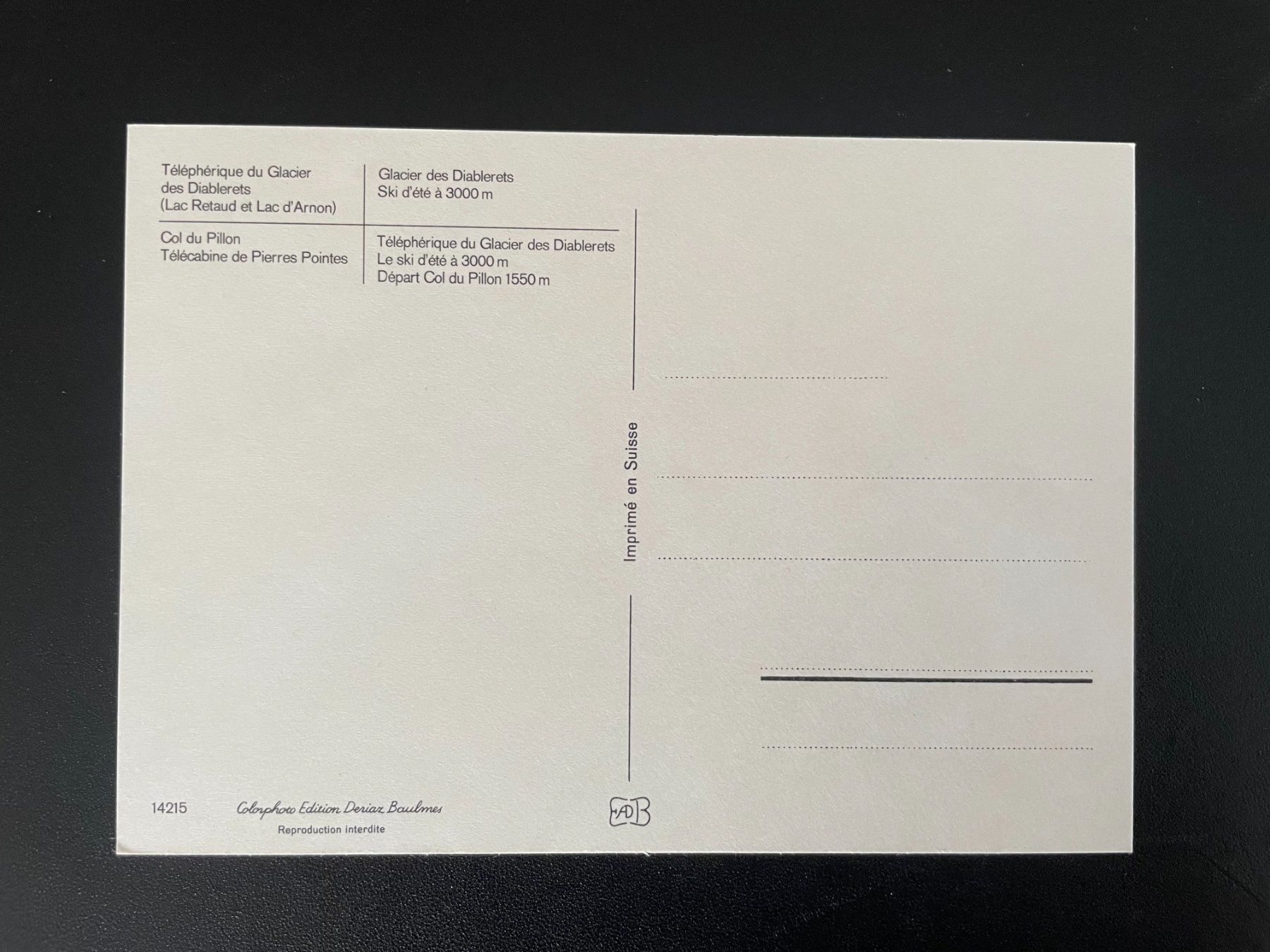Cartoline postali: AK VD Glacier des Diablerets – Usato da Thal venduto da Danny82 1