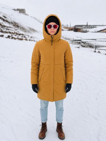 Elvine Winterjacke Damen senfgelb Grösse L