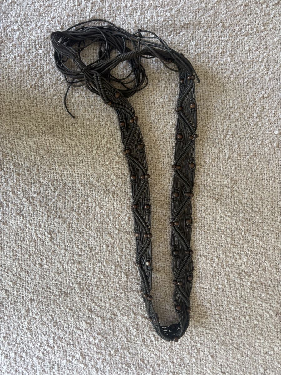 Cinture: Macrame belt dark browns with beads new – Nuovo (secondo la descrizione) da Zürich venduto da the_hwh7 2