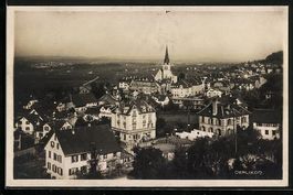 AK Oerlikon, Ortspanorama mit Kirche