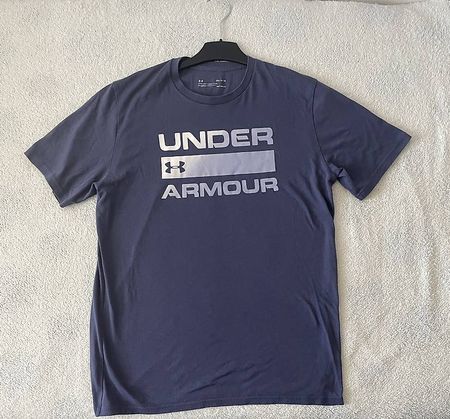 Under Armour T-Shirt Blau mit Weiss-blauen Logo