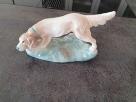 Hund Figur Porzellan, Sammlerstück, Jagdhund, Top Zustand