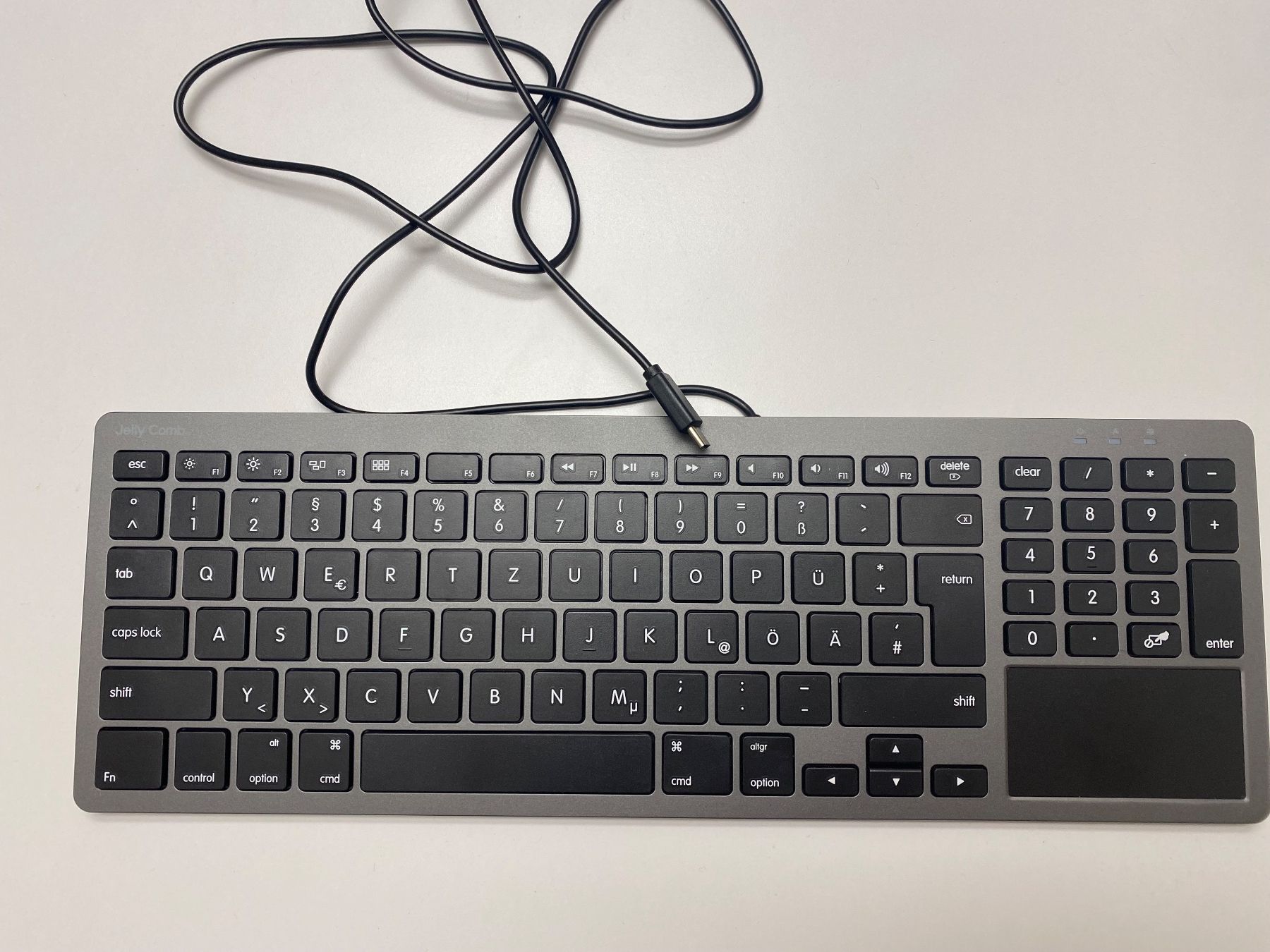 Tastaturen: Clavier Jelly Comb gris, pavé tactile intégré – Gebraucht aus Carouge GE von fra_g9sm