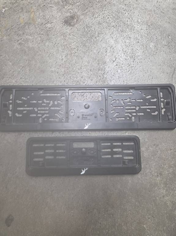 Schilder: Nummerschild Rahmen schwarz  – Gebraucht aus Spreitenbach von Brm4 1