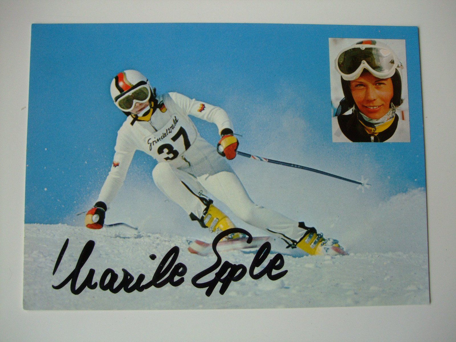 Autografi: MARIE EPPLE (DE) SKISTAR  HANDSIGNIERT AK ! – Usato da Schachen b. Reute venduto da Dzestar