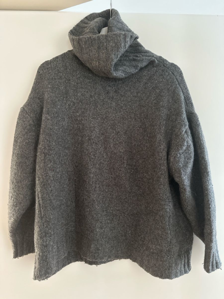 Zara Pullover & Sweatshirts: Warmer ZARA Strickpullover, Grau, Rollkragen, Gr. M – Gebraucht aus Luzern von val_z5jn