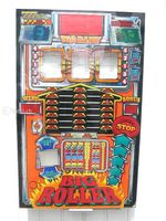 Frontpartie Geldspielautomat Flipper Glasbild