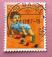 Nr.J 304 Kriechendes Kind Pro Juventute GESTEMPELT 1987  