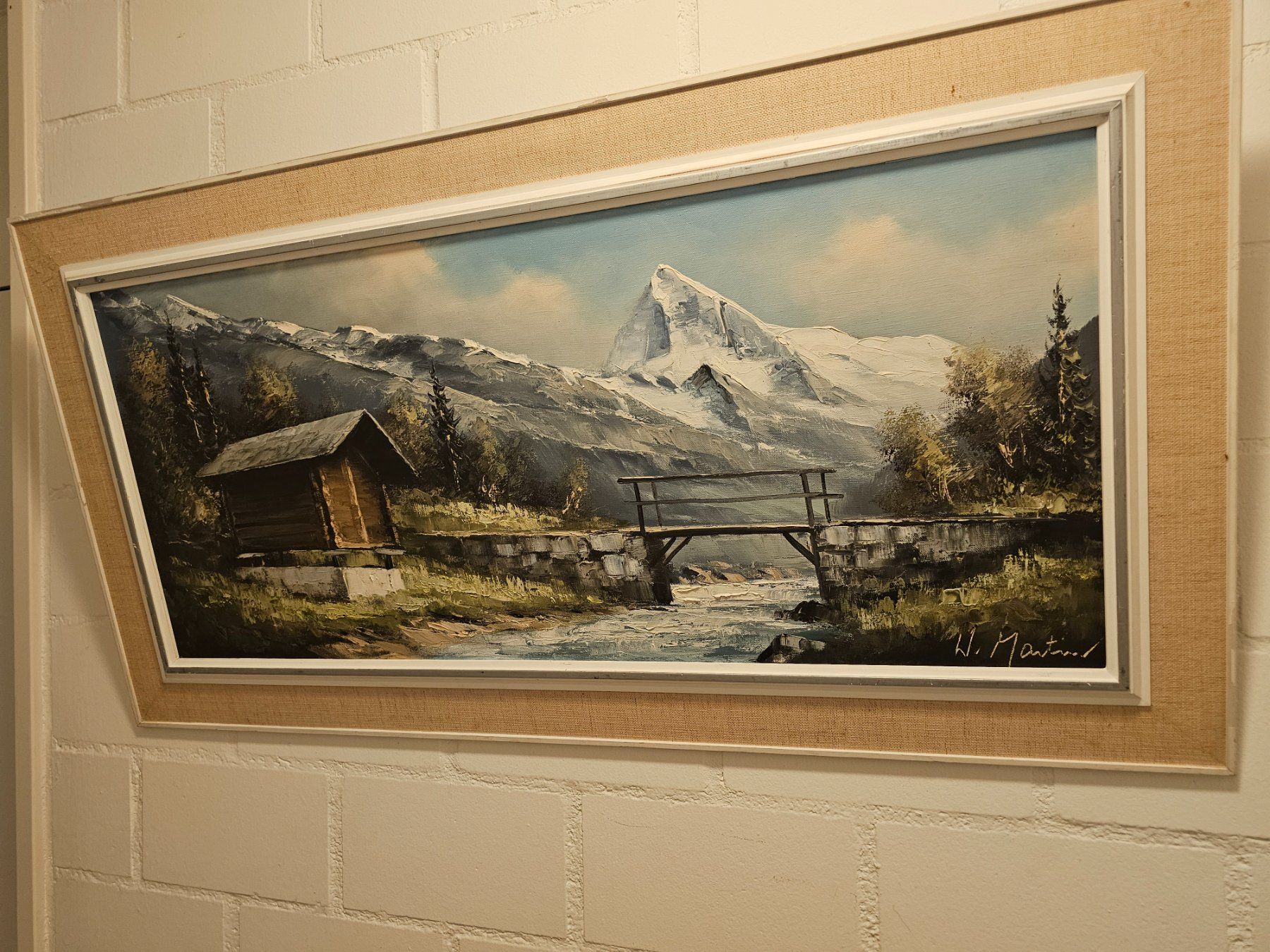 Dipinti: Schweizer Alpenmotiv Dent-Blanche im Wallis – Usato da Zug venduto da cor_6kdc 2