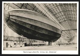 Fotografie Zeppelin Bodensee beim Umbau 