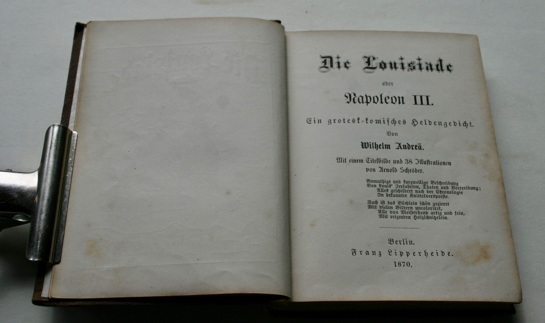 Libri: Die Louisiade oder Napoleon III. – Usato da Winkel venduto da Gallica 3
