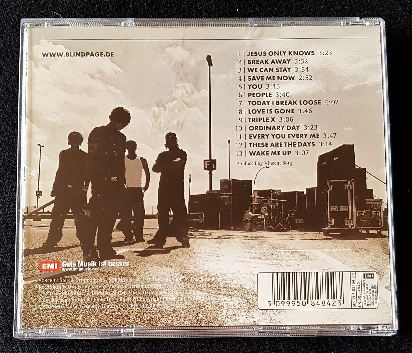 CD: Blind – Blind - CD - 2007 - First Press - Virgin Records – Usato da Uster venduto da Zardodel 1