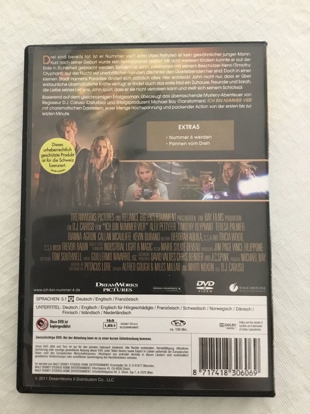 Tous les DVDs: Ich bin Nummer Vier dvd – D'occasion à Blauen par berlingo65 1