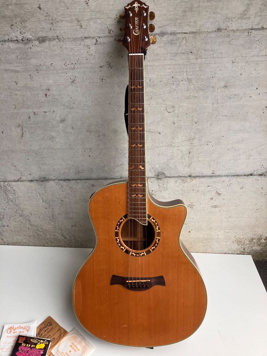 Strumenti musicali: Crafter Westerngitarre Jg. 2007 – Usato da Gwatt (Thun) venduto da mwells