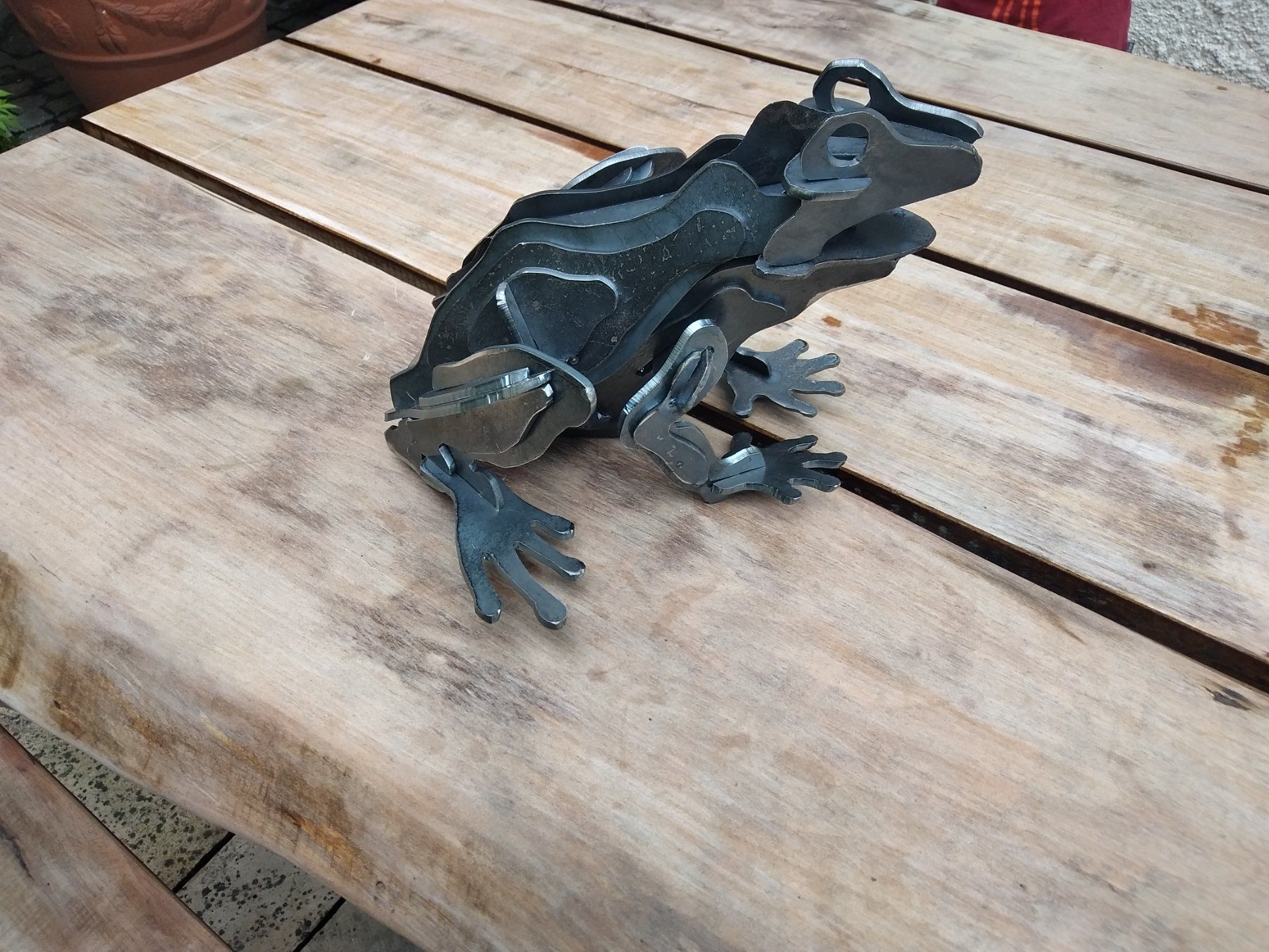Tutte le decorazioni: Frosch Stecktier aus Stahlblech – Nuovo e nell'imballaggio originale da Wuppenau venduto da patrick-buehler 1