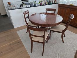 Antiker wohl Nussbaum Mahagoni  Auszug Tisch