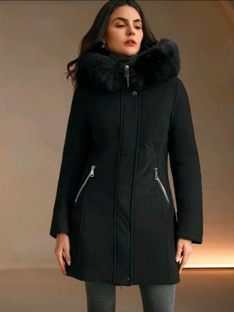 NEWSTA │ Luxe Winter Mantel │ XS │ Parka mit XXL-Kapuze