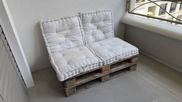 Europaletten mit 4 Kissen von Micasa