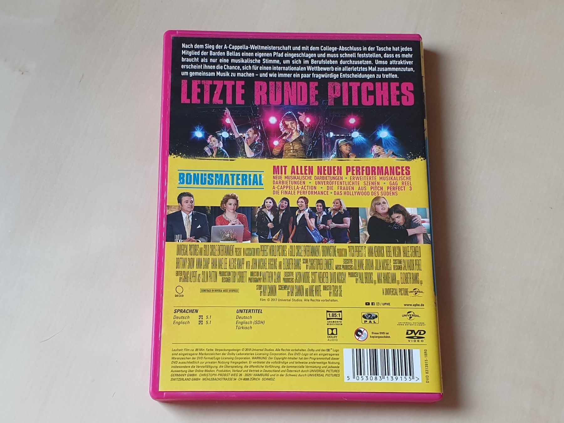 Tutti i DVDs: Pitch Perfect 3 – Usato da Stansstad venduto da collectorsshop 1