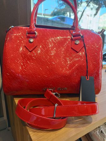 Armani Jeans Tasche Rot Lackoptik Vintage 👜