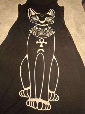 Longue robe noire taille M