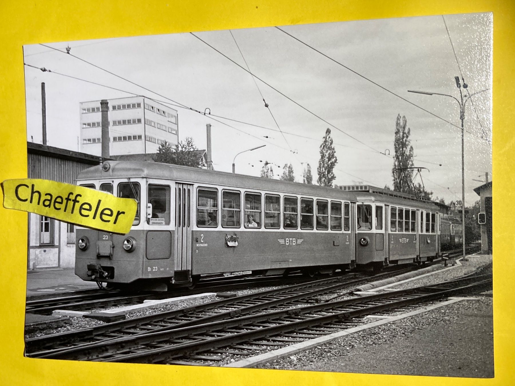 Cartoline postali: Oberwil, artivée de Bâle 1966 – Usato da Zürich venduto da Chaeffeler