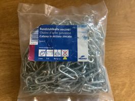 Rundstahlkette verzinkt, 5m, 3mm - Meister Qualität!