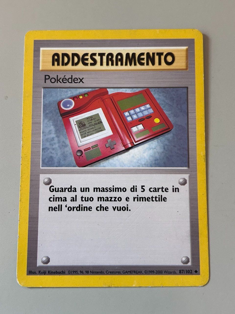 Pokémon Carte collezionabili: Addestramento: Pokédex Set Base 1999-2000 – Usato da Giubiasco venduto da LorisVale