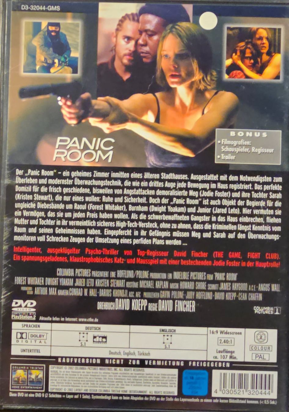 Alle DVDs: Panic Room – Gebraucht aus Wahlen b. Laufen von Cg10 1