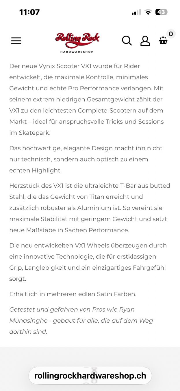 Scooters: Vinyx scooter Trottinet – Gebraucht aus Tagelswangen von patricia051 8