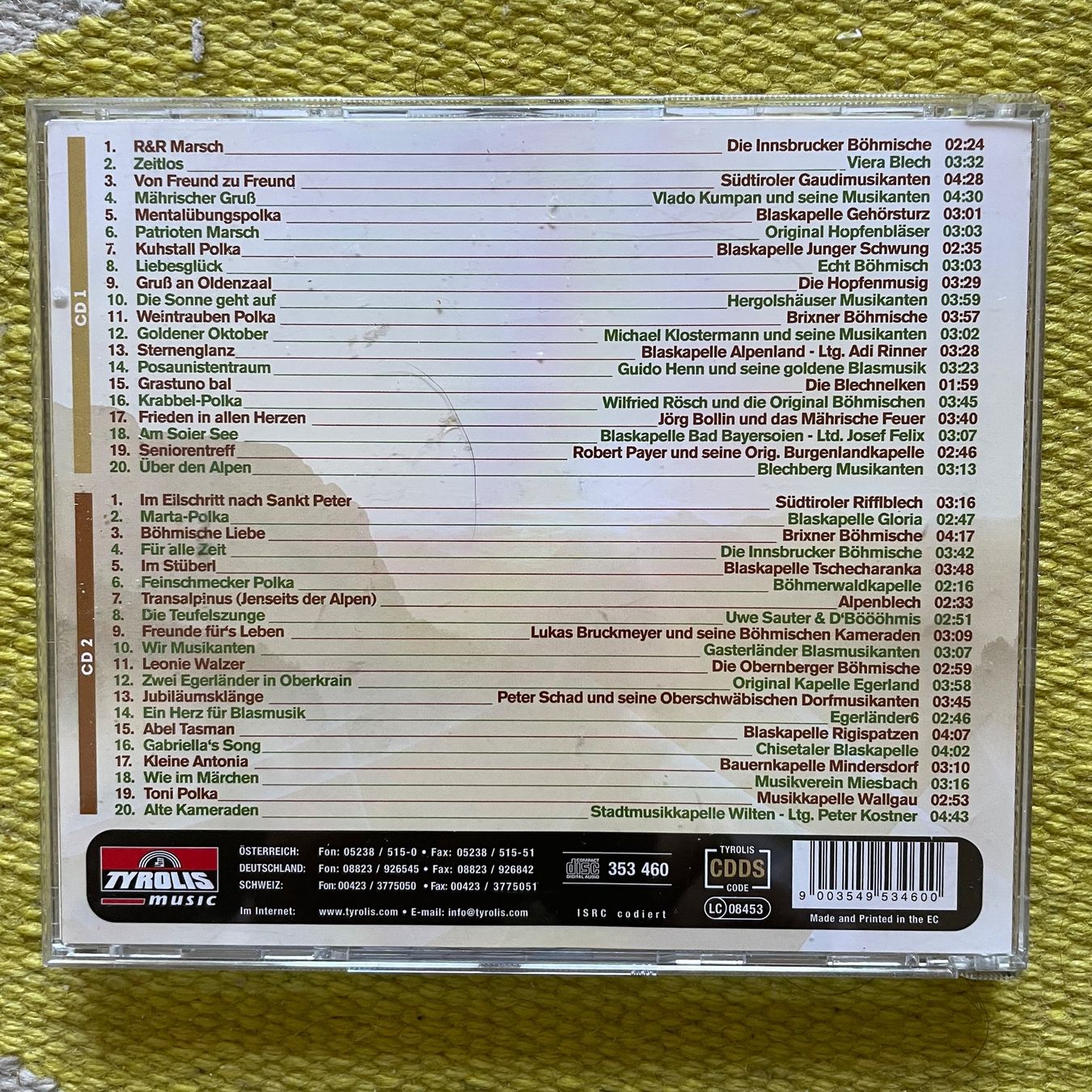 CD: BLASMUSIKTREFFEN-2CD 40 SUPERHITS DER BLASMUSIK – Usato da Rorschacherberg venduto da CD-Roli 1