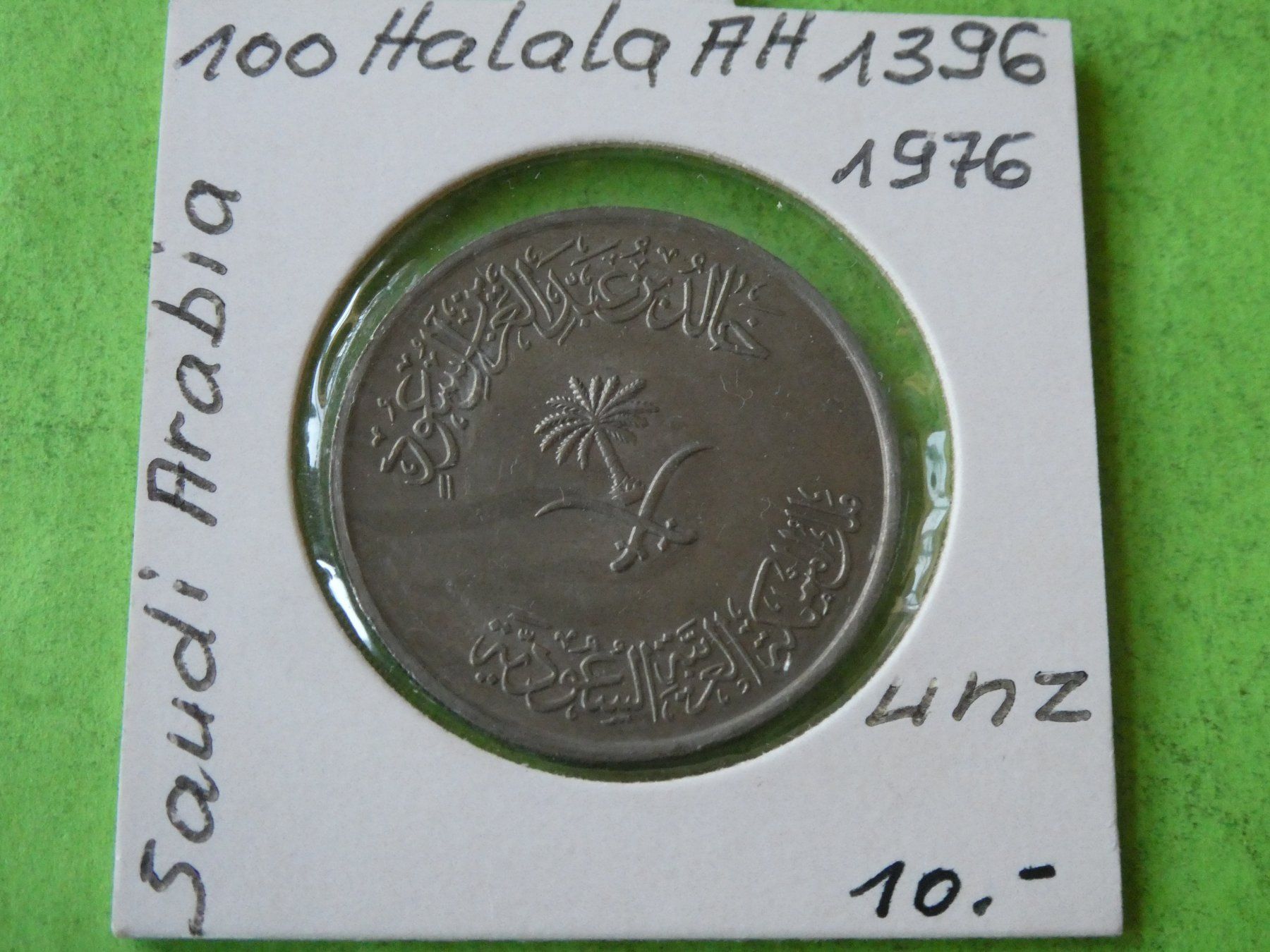 Tutti le monete: Saudi Arabien 1976, 100 Halala   unz – Usato da Hinterforst venduto da Rohusri