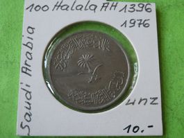 Saudi Arabien 1976, 100 Halala   unz
