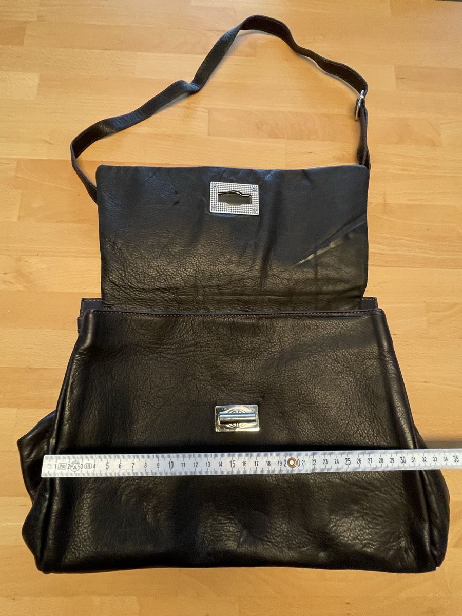 Borse da donna: Vintage Echtledertasche, schwarz – Usato da Spreitenbach venduto da R_1691 4
