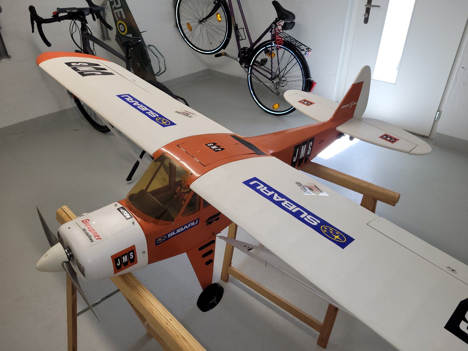 Modellismo RC: Piper Super Cub, mit Motor und Servos – Difettoso da Winterthur venduto da testi67 3