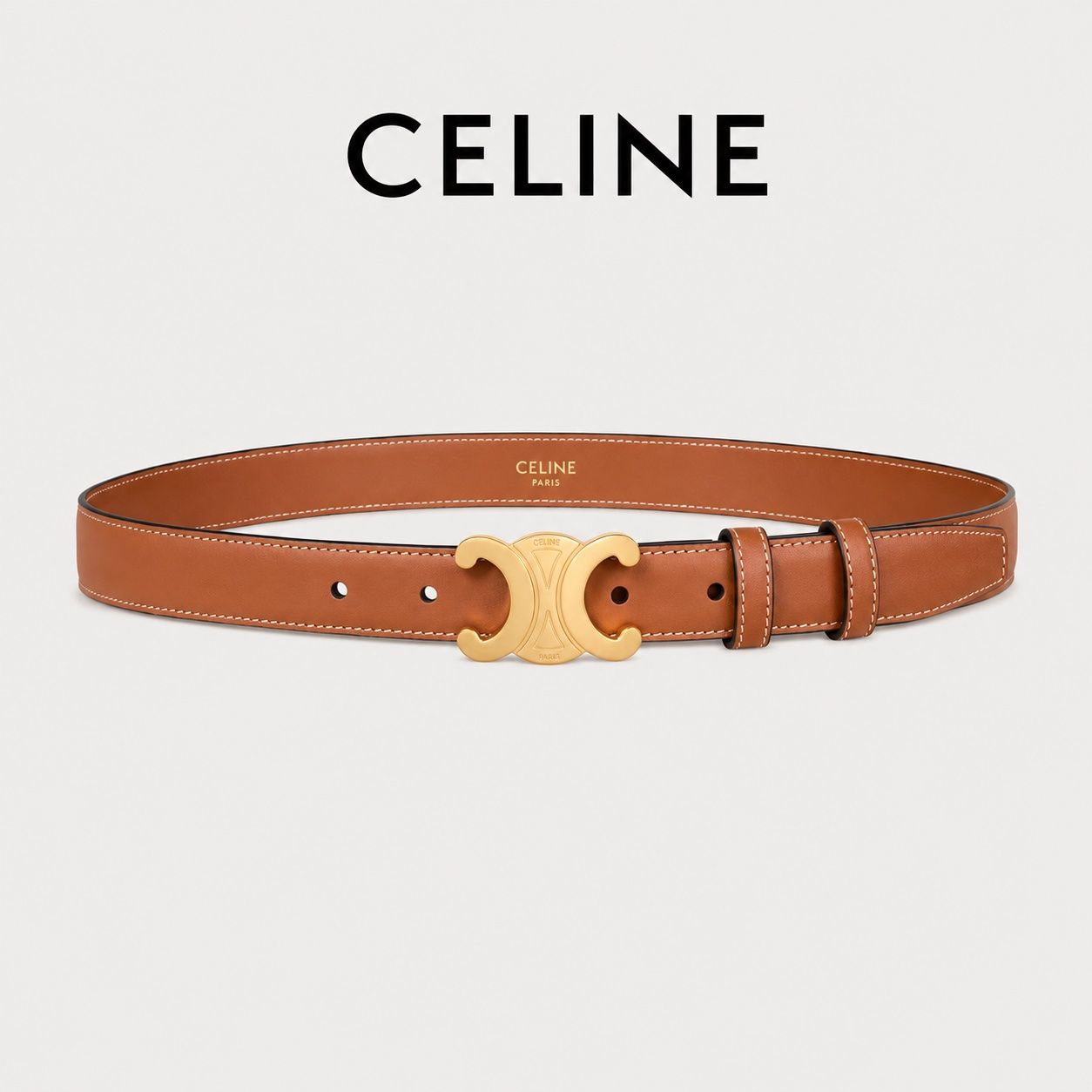 Ceintures: CELINE Triomphe belt brown 75cm TOP! – D'occasion à Cham par nad_z2js