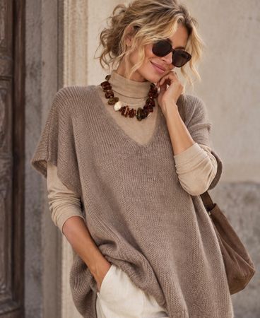 Mega stylischer Pullunder / Strickweste Gr.M-L NEU