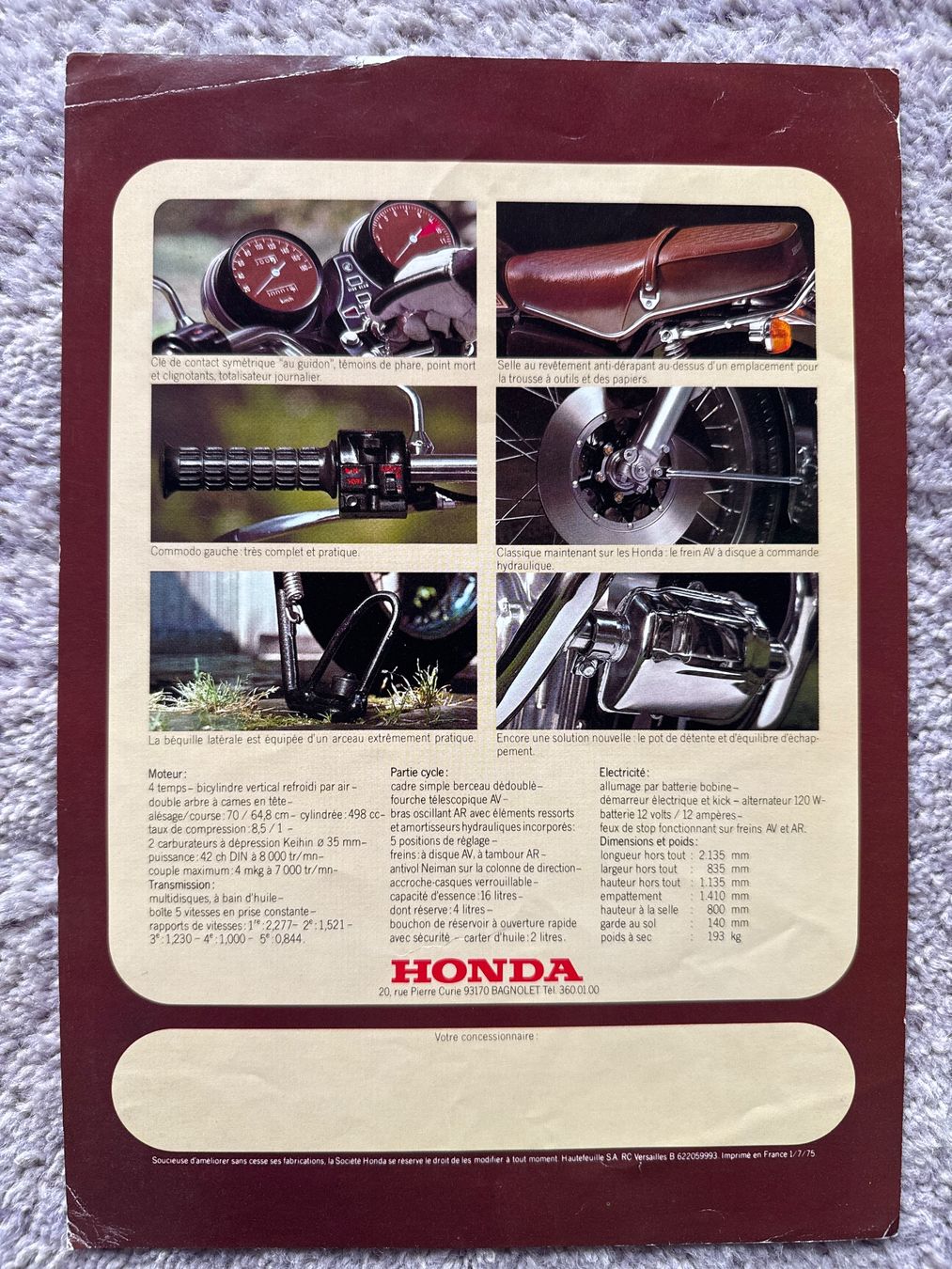 Honda Strasse: Honda CB 500 T  /  500T – Gebraucht aus Morrens VD von kawah2 1