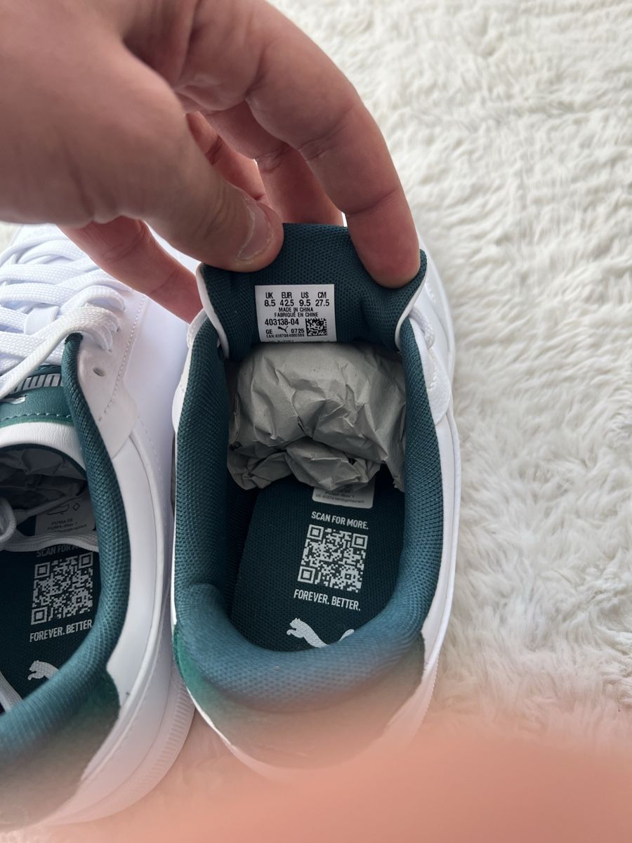 Puma Scarpe da uomo: Baskets Puma blanches et vertes, taille 42,5 neuf – Nuovo e nell'imballaggio originale da Urtenen-Schönbühl venduto da Big.sanad 5