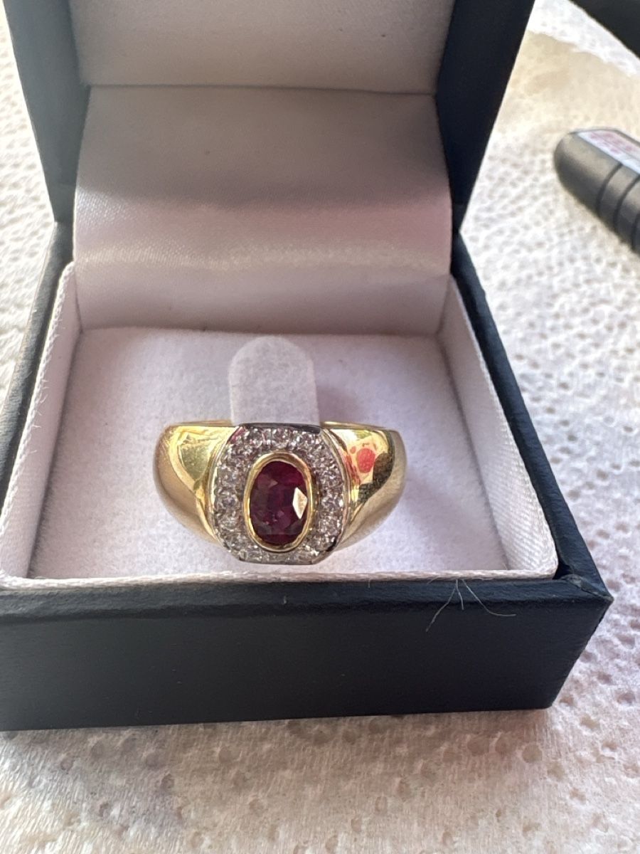 Anelli: Bague or 18K rubis et diamants – Usato da Versoix venduto da tem_f7yk 4