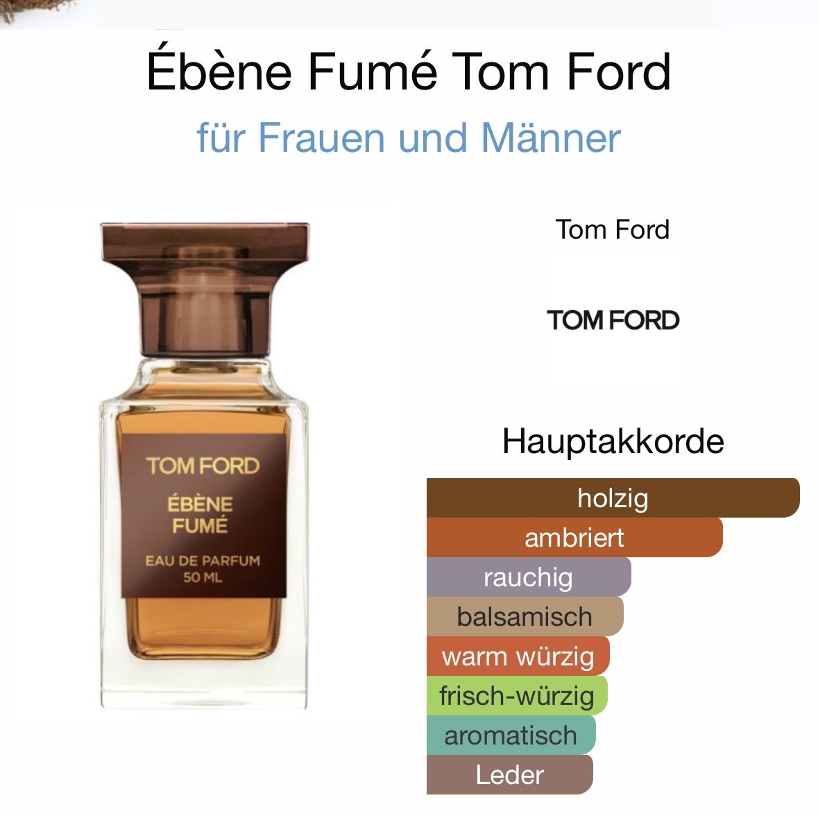 Tom Ford Profumi & Eau de Toilette: Tom Ford Ébène Fumé - 2ML - Probe – Nuovo (secondo la descrizione) da Düdingen venduto da parfum_tester 2