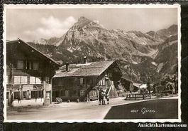 Gsteig - Dorfstrasse belebt + 1946