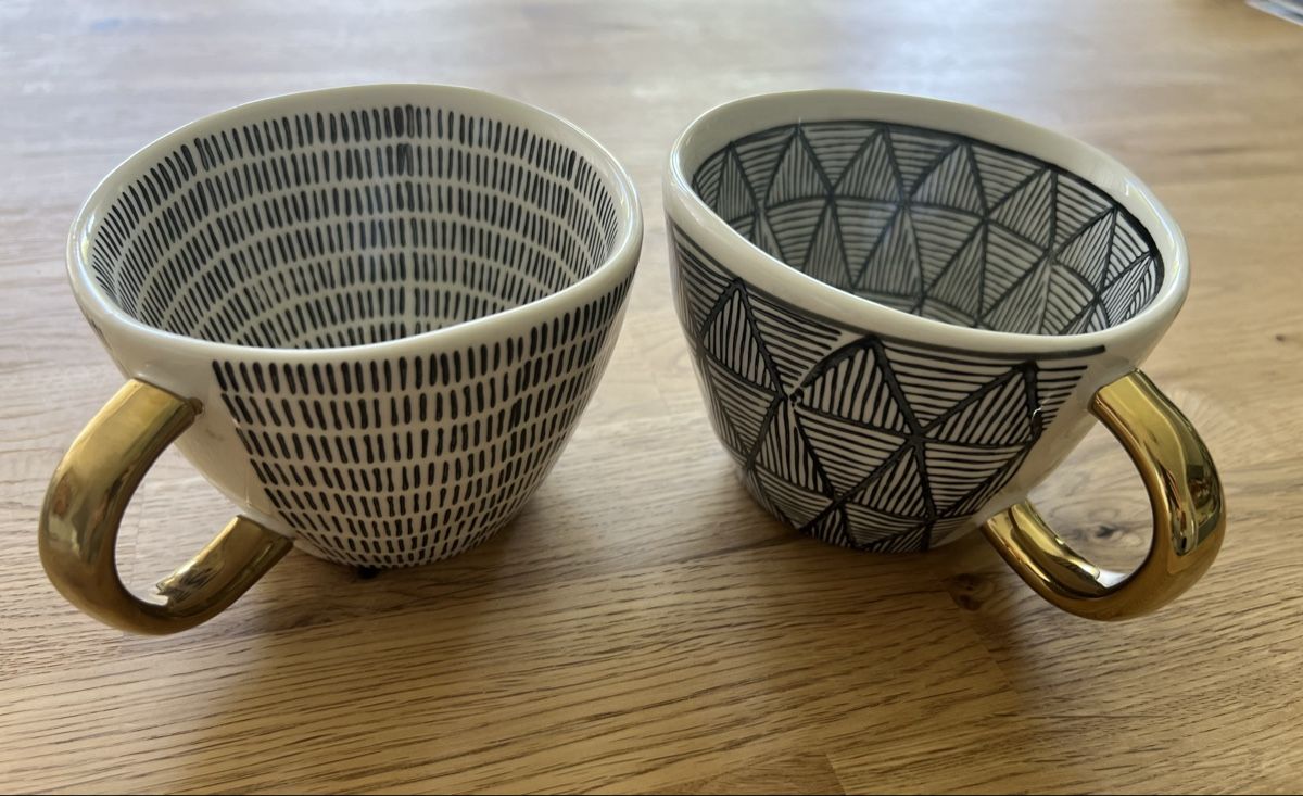 Tazze: 2 Coffee mugs ceramic Irregular – Usato da Zollikerberg venduto da Huglina