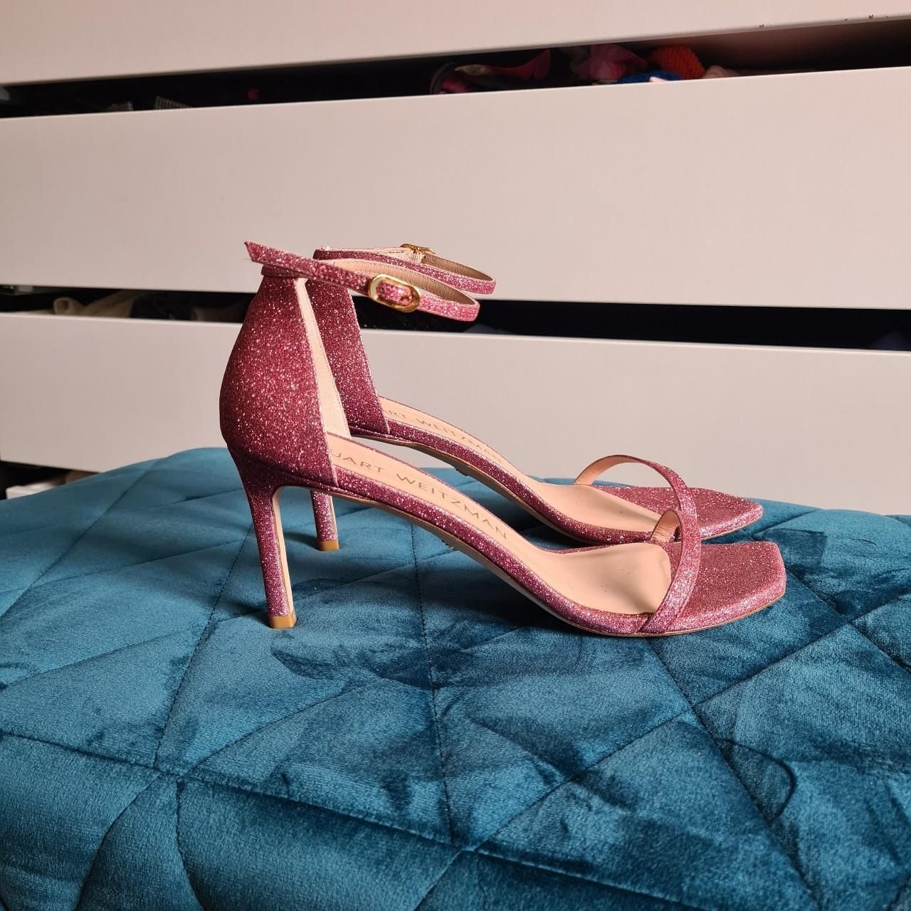 Stuart Weitzman Damenschuhe: Stuart Weitzman Sandalen Pink Glitter Gr 40 – Gebraucht aus Emmen von mak31 4