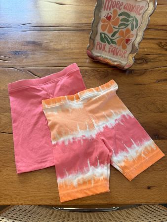PRIMARK 🌸🧡🩷 2x shorts cyclistes leggings NEW! 98