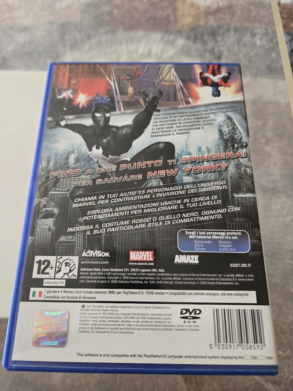 Giochi: Spiderman Web of Shadows PS2 – Usato da Bussigny venduto da Kfdlt 1