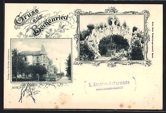 Cartes postales: Beckenried, Strassenpartie mit Wohnhaus, – D'occasion à Berlin par bartko-reher