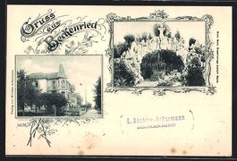 Beckenried, Strassenpartie mit Wohnhaus,