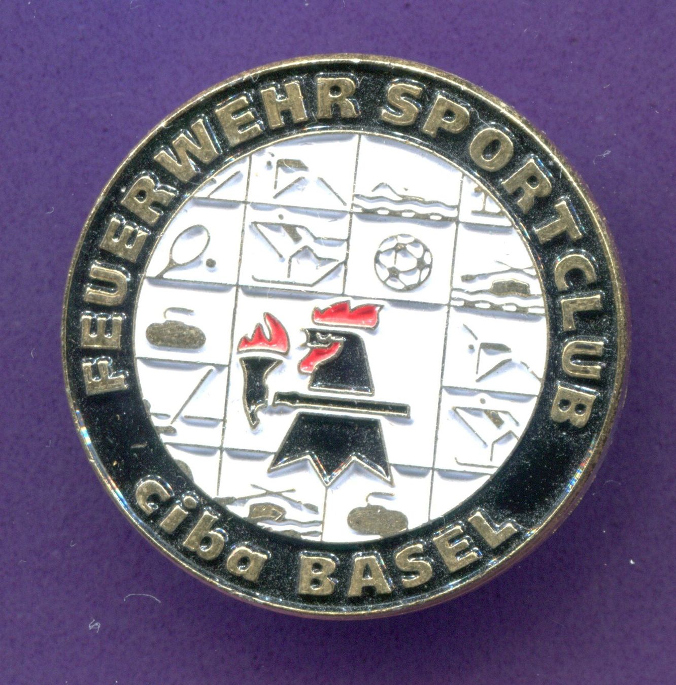 Placchette & Badge: Feuerwehr  ciba  Basel – Usato da Winterthur venduto da Sammleroase