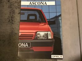 Opel Ascona C Verkaufsprospekt 24 Seiten September 1986